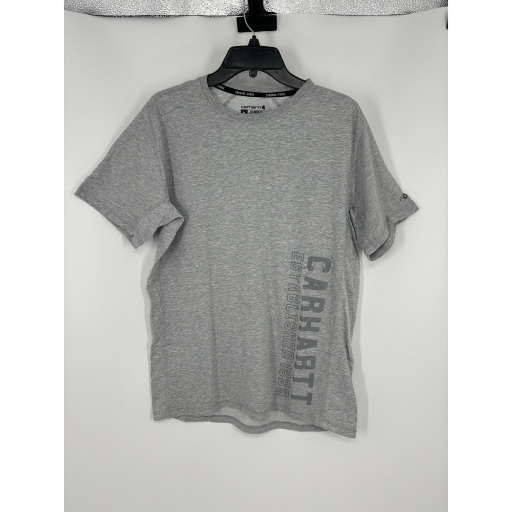 Carhartt Force Graphic Spell Out Logo Short‎ Sleeve Tee 105202 HGY Mens Medium